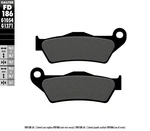 Galfer Carbon Semi-metallic Brake Pads Rear FD186G1054. Fixed Price $30.38.
