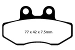 Sintered Double-h Brake Pads Ebc FA167HH. Fixed Price $49.95.
