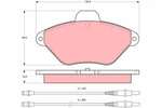 Trw GDB1102 Brake Pad Set, Disc For Citroen. Fixed Price $37.13.