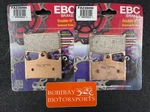 Ebc Sintered Hh Front Brake Pads (set Of 2) 1999-2004 Triumph Daytona 955I. Fixed Price $81.50.