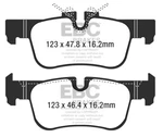 Ebc Yellowstuff Rear Pad For Bmw Series F45 Active Tourer 218 2.0 Td 150HP 14. Fixed Price $100.76.