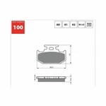 Goldfren Brake Pads 100K5-LX FA152/2. Fixed Price $10.79.