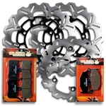 Fr+r Brake Disc Rotor+pads For Suzuki Gsx 1300 B-king 2008 2009 2010 2011 2012. Fixed Price $184.32.