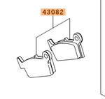 New Oem Kawasaki Genuine Brake Pads, Rear 43082-0107. Fixed Price $59.99.