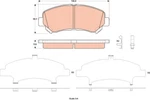 Trw GDB3521 Brake Pad Set, Disc For Suzuki. Fixed Price $45.22.