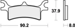 Sbs Brake Pads Rear For Polaris 700 Sportsman Mv 2005 - 2006. Fixed Price $36.03.