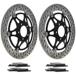Niche Front Brake Rotor Pad Kit For Suzuki 59300-17811 59210-01D11 Semi Metallic. Fixed Price $142.95.