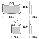 Set 4 Front Racing Brake Pads Sbs 839DC. Fixed Price $156.34.