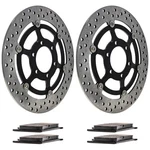 Niche Front Brake Rotor Pad Kit For Triumph T2020211 T2020142 Semi Metallic. Fixed Price $151.95.