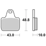 Set 4 Front Racing Brake Pads Sbs 805DC. Fixed Price $119.55.