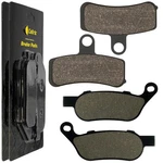 Caltric Front Rear Brake Pads Compatible With Harley Davidson Flstc Heritage Sof. Fixed Price $29.47.
