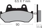Vesrah Organic Brake Pads VD-123/3. Fixed Price $29.60.