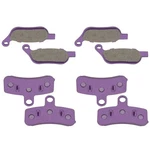 Pair For 2008-2014 Harley-davidson Fat Bob Fxdf Dyna Front Rear Brake Pads. Fixed Price $29.96.