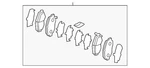 Genuine Honda Brake Pads Front 45022-TEA-T00. Fixed Price $89.04.