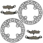Front Brake Disc Rotor Pad For Kawasaki Prairie KVF650A KVF650B 2002-2003. Fixed Price $50.00.