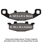 Ebc Motorcycle Brakes FA129R Series Heavy Duty Sintered Pads. Fixed Price $41.61.