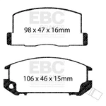 Ebc Brakes DP4602R Disc Pad Set. Fixed Price $126.14.
