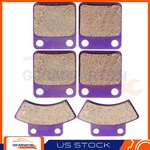Fits 2005-2006 Yamaha YFM400F 4X4 Big Bear 3 Pairs Brake Pads Front And Rear. Fixed Price $12.12.